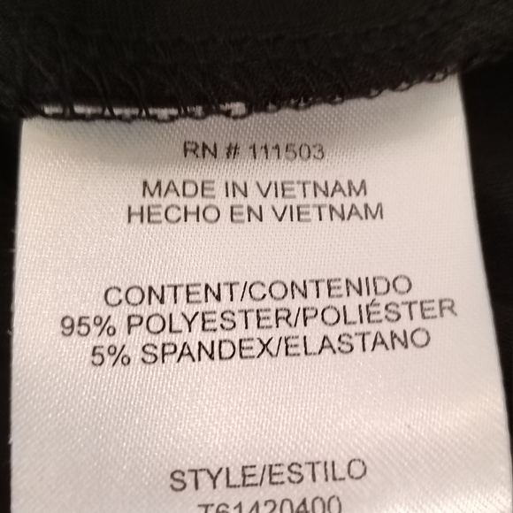 A.U.W Strappy Black Sleeveless Stretch Blouse Top  Women Medium 90s Witchy Chic - Picture 6 of 9